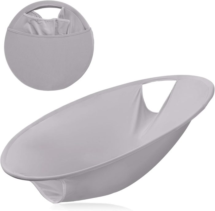 26" Laundry Basket, Collapsible Portable Pop Up Laundry Hampers Fast Access and Convenient to Clothes from the Dryer Easy to Store Grey