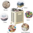 50L Slim foldable Storage Basket with Wheels and Handles – Heavy-duty mesh storage rack for yoga mats, gym equipment, laundry room space-saving rolling basket for home gym, bathroom, bedroom