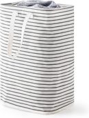 70L Freestanding Laundry Hamper, Collapsible Waterproof Clothes Basket with Easy Carry Long Handle, Washing Bag for Clothes, Toys (1 Pack, Grey)