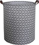 Large Round Storage Baskets,Collapsible Storage Bin, Dirty Laundry Hamper Baskets for Baby Boys and Girls, Office, Bedroom, Toys Nursery Kids Clothes Gift Basket(Arrowhead)